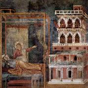 GIOTTO di Bondone Dream of the Palace oil on canvas